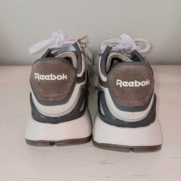 NWT ~ REEBOK CL LEGACY AZ Men's Size 6.5 White Light Grey and Brown 👟❤️