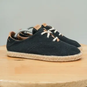 Olukai Kaula Pa‘a Li Paniolo Women's Size 7.5 Shoes Black Low Top Comfort Shoe