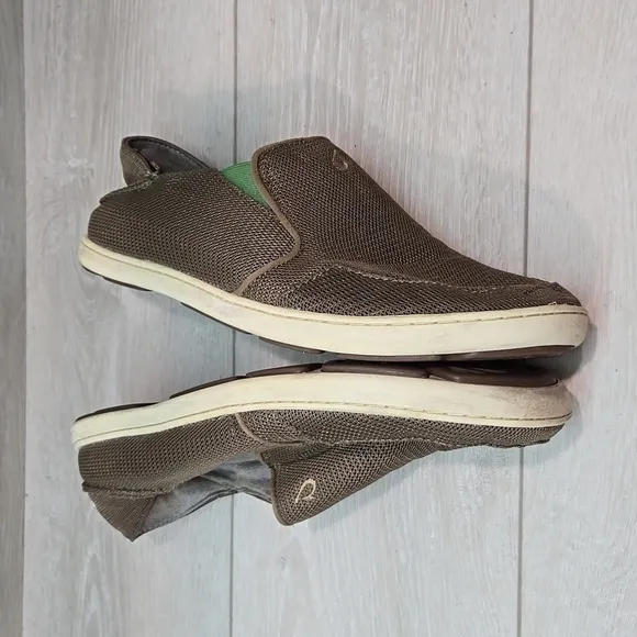 Olukai Mens Nohea Mesh Loafer Slip on shoes sz 10