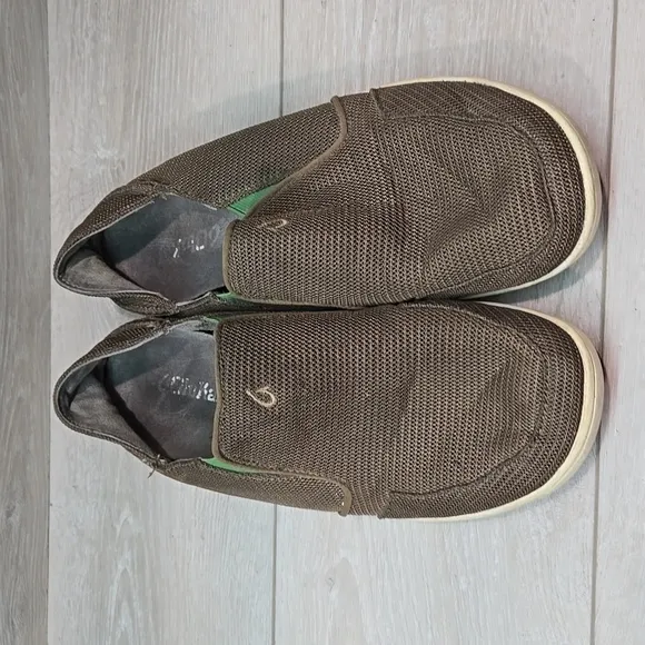 Olukai Mens Nohea Mesh Loafer Slip on shoes sz 10