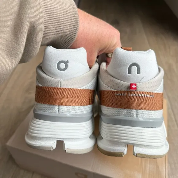 On Cloud CloudNova 2 women 11 white pearl sneakers shoes running