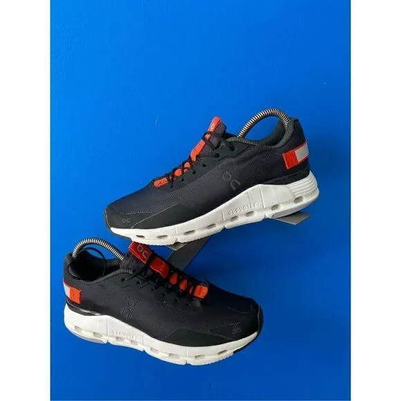 On Cloud Terry Swiss Engineering Black Running Sneakers Shoes Womens Size 7
