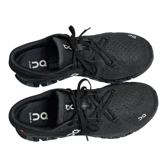 On Cloud X 4 Black/Eclipse Mens Size 10.5 Running Shoes EXCELLENT