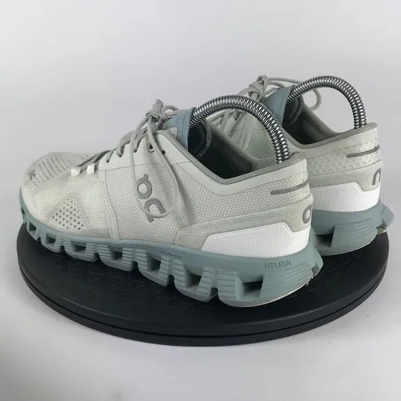 ON Cloud X White/Teal Swiss Engineering Running Shoes Women’s Size 8.5