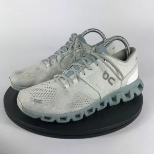 ON Cloud X White/Teal Swiss Engineering Running Shoes Women’s Size 8.5