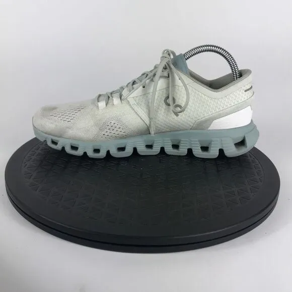 ON Cloud X White/Teal Swiss Engineering Running Shoes Women’s Size 8.5