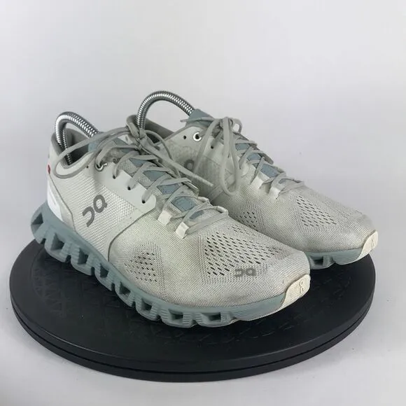 ON Cloud X White/Teal Swiss Engineering Running Shoes Women’s Size 8.5