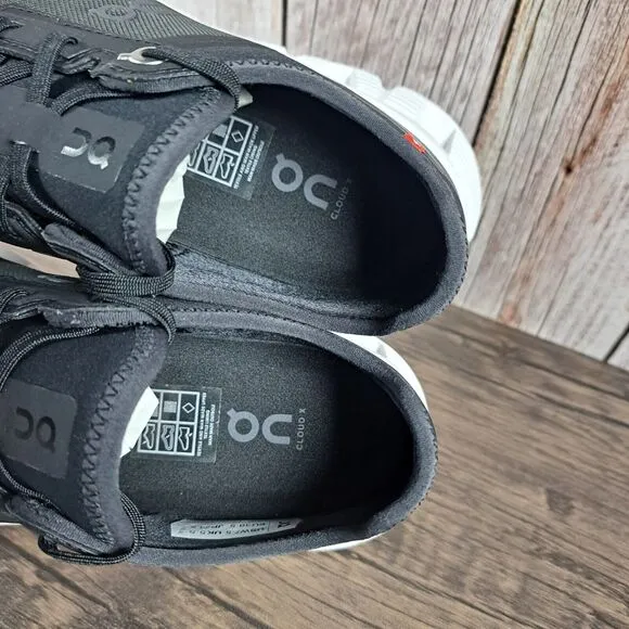 On Cloud X3 AD Running Shoes Women's Sz 7.5 Black White (VGC)