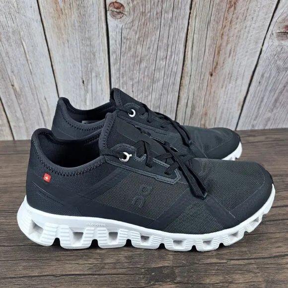On Cloud X3 AD Running Shoes Women's Sz 7.5 Black White (VGC)