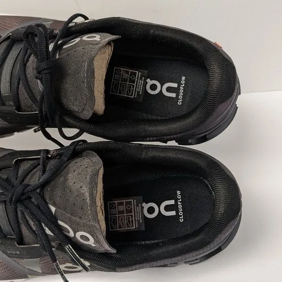On Cloudflow Running Shoes, Black, Men's 10 M