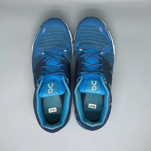 On Cloudflyer Blue Running Shoes Men's Sz 9.5