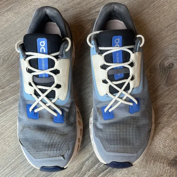 On CloudStratus Running Shoes Gray Blue Mens 9.5 Womens 11 UK 9 EU 43