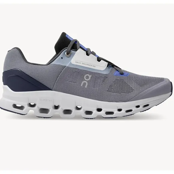 On CloudStratus Running Shoes Gray Blue Mens 9.5 Womens 11 UK 9 EU 43