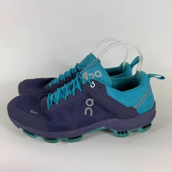 On Cloudsurfer Sneaker Women's 10.5 Blue Lace-Up Low Top Running Athletic Shoes