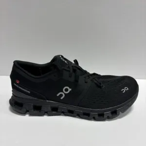 On Men’s Cloud X 4, Black Running Shoes, Size 9.5 M