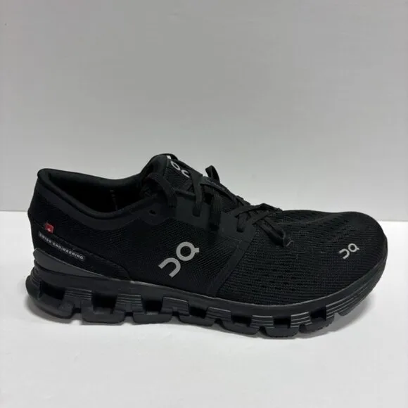 On Men’s Cloud X 4, Black Running Shoes, Size 9.5 M