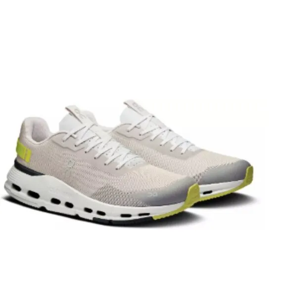 On Men's Cloudnova Form 2 Shoes-Color: Pearl/Limelight