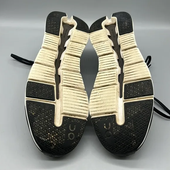 ON men's cloudrift sneaker in black/white sz| 12