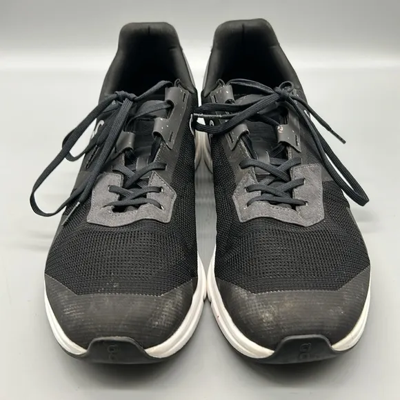 ON men's cloudrift sneaker in black/white sz| 12