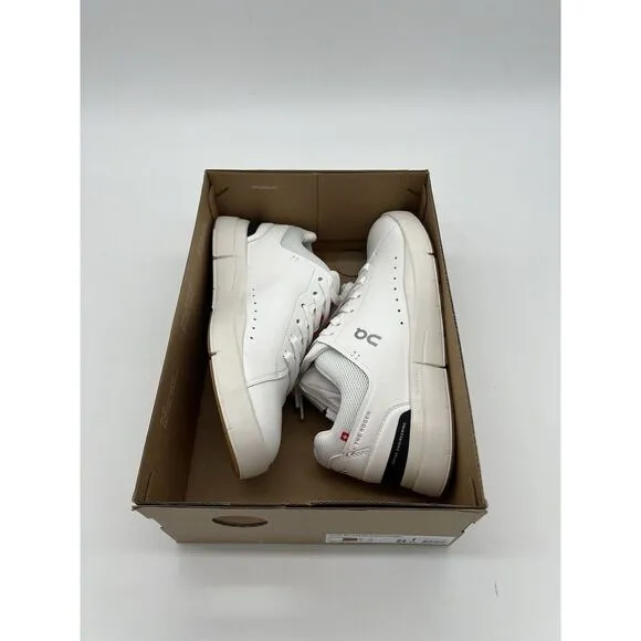 On Men's THE ROGER Advantage Shoes White/ Spice New With Box (No lid) Size 8