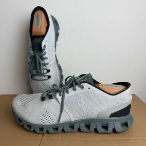 On Running Men’s 8.5 Cloud X Running Shoes Trainers Glacier Gray Olive