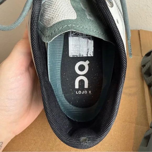 On Running Men’s 8.5 Cloud X Running Shoes Trainers Glacier Gray Olive