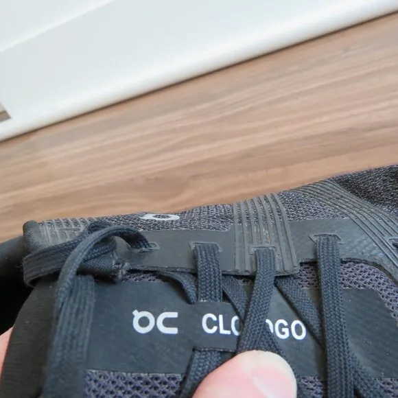 ON RUNNING On Cloudgo Athletic Running Sneakers Shoes in Black Eclipse - US 9.5