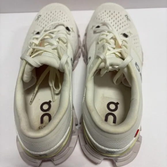 On Women’s Cloud X 4 Ivory Sand Running Shoes, Size 8.5 M