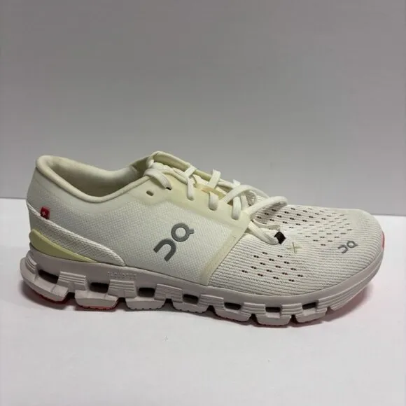 On Women’s Cloud X 4 Ivory Sand Running Shoes, Size 8.5 M