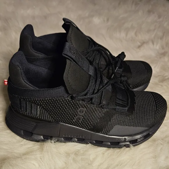 ON WOMEN'S CLOUDNOVA 'BLACK ECLISPE' RUNNING SHOE