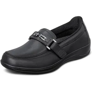 Orthofeet Black Leather Chelsea shoes Size 10.5B A18