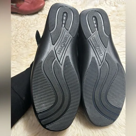 Orthofeet Sanibel Black Shoes size 10.5 Extra Wide
