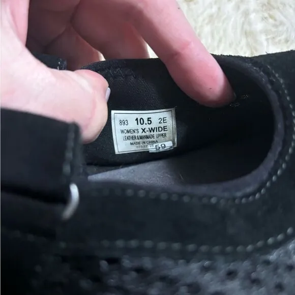 Orthofeet Sanibel Black Shoes size 10.5 Extra Wide