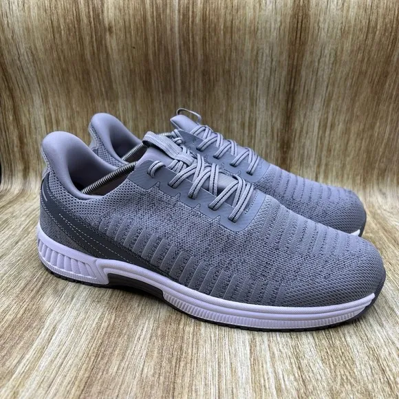Orthofeet Yari Hands Free Men's Size 12 Wide 2E Grey Comfort Shoes Sneaker 20013