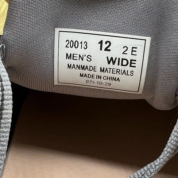 Orthofeet Yari Hands Free Men's Size 12 Wide 2E Grey Comfort Shoes Sneaker 20013