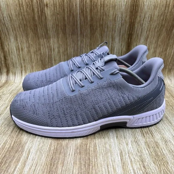 Orthofeet Yari Hands Free Men's Size 12 Wide 2E Grey Comfort Shoes Sneaker 20013