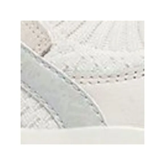 P448 Womens Ivory 1&quot; Platform Back Pull-Tab Lightning Wedge Sneakers Shoes 38