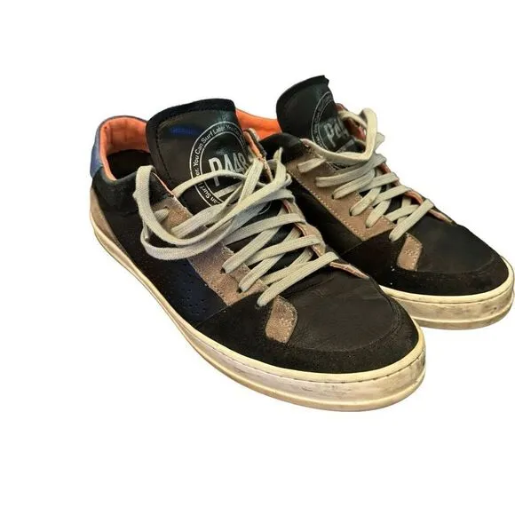 p448 sneakers shoes size 41 men’s blue black orange