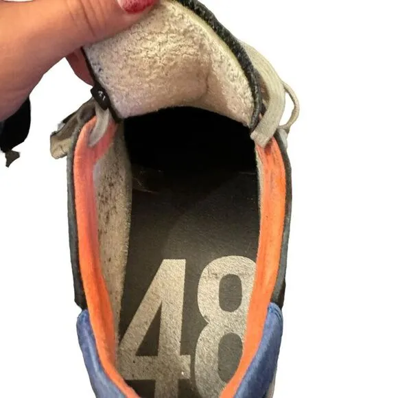 p448 sneakers shoes size 41 men’s blue black orange