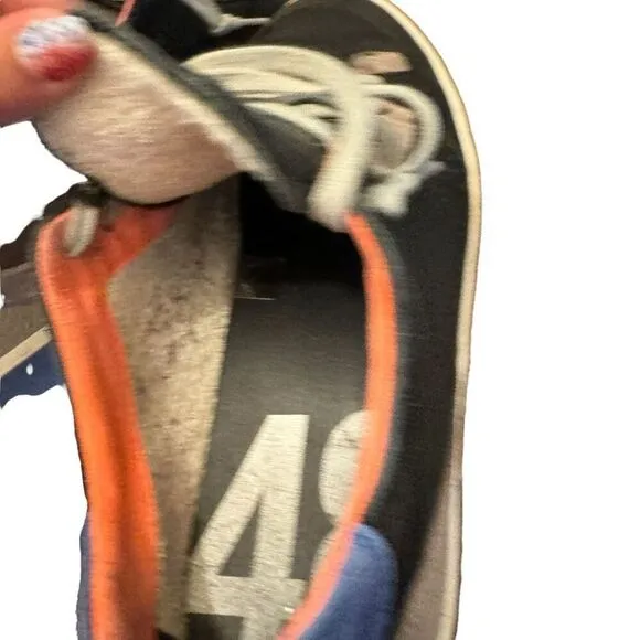 p448 sneakers shoes size 41 men’s blue black orange