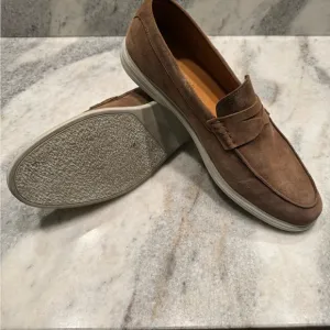Peter Millar Brown Loafers with Penny Keeper