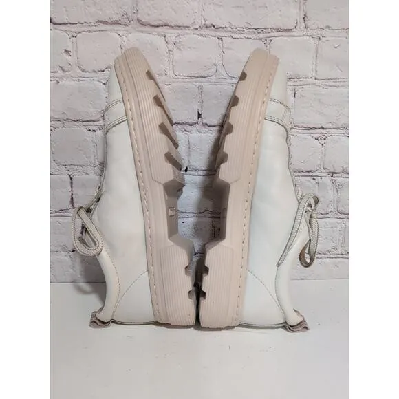 Pikolinos Asturias Beige Leather Sneakers Shoes Size 38 7-7.5 US EUC Lug Sole