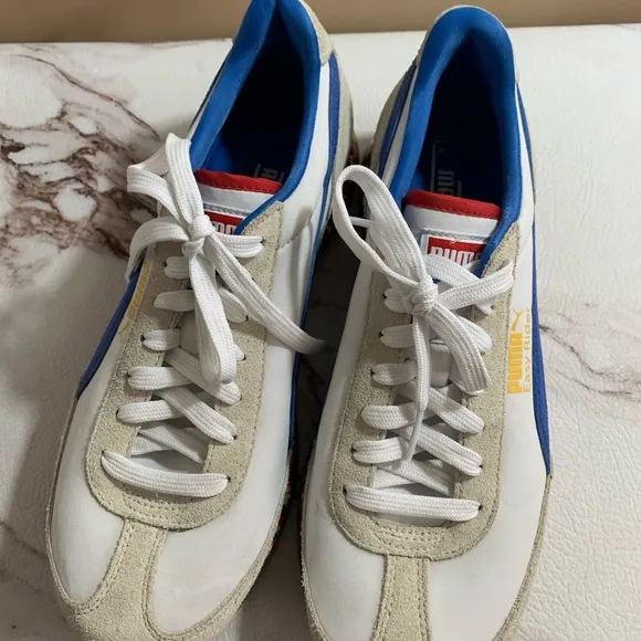 Puma Jamming Easy Rider Shoes White-Strong Blue 8