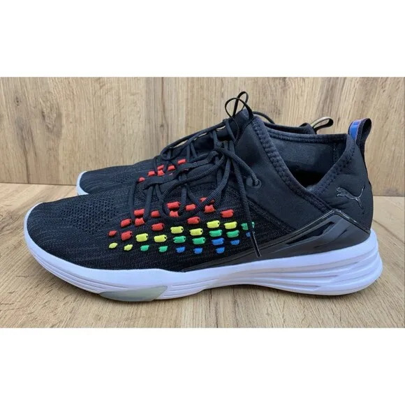 Puma Mantra Heat Map Training Sneaker Shoes Mens Size US 13 Black Running Joggin