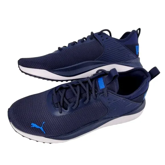 PUMA Sneakers Men's 9.5 PC Runner Activewear Shoes Breathable Athletic Blue