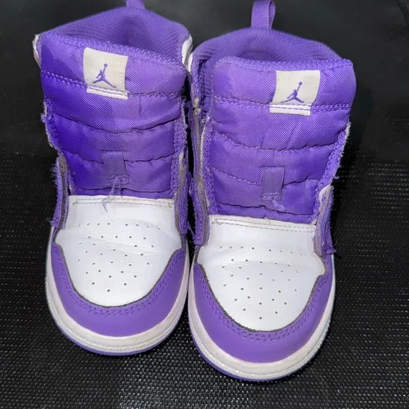 Purple Jordan Toddler Shoes