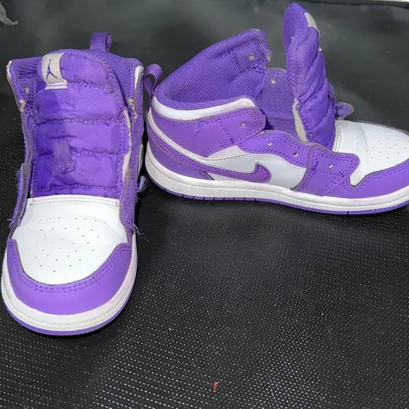 Purple Jordan Toddler Shoes