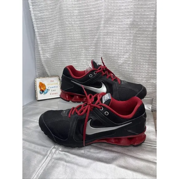 (R5) Nike Reax 8 Men's Size 12 Training Running Shoes Red black 599579-002