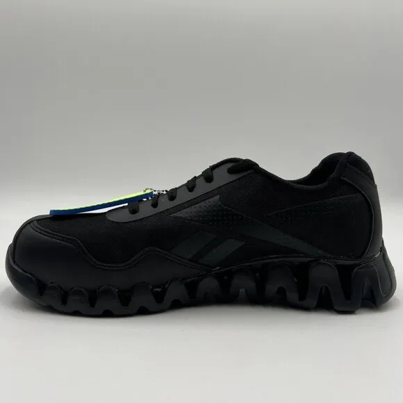 Reebok Black Zig Pulse Women’s 12 Men’s 10 Work Shoes Sneaker Composite Toe NWOB