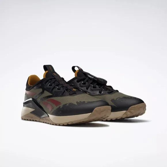 Reebok Nano X2 TR Adventure Mens Cross Training Shoes Black HQ6265 NEW Multi Sz